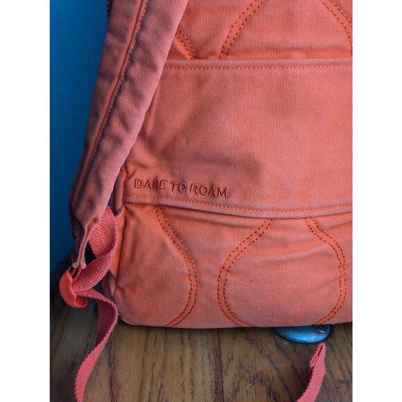 Dare to Roam Orange Back Pack Canvas - Picture 12 of 14